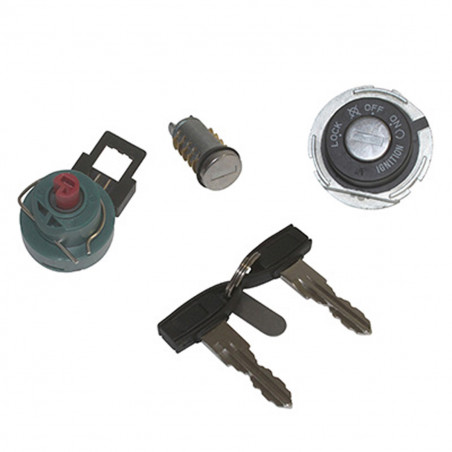 Contacteur à clé adaptable Piaggio Zip Fly Liberty Vespa LX Gilera Runner Ice complet