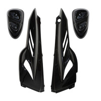 Coque Arrière MBK Stunt, YAMAHA Slider - BCD Xtreme 4 Pièces Noir
