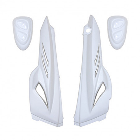 Coque Arrière MBK Stunt, YAMAHA Slider - BCD Xtreme 4 Pièces Blanc