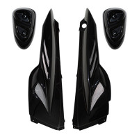 Coque Arrière MBK Stunt, YAMAHA Slider - BCD Xtreme 4 Pièces Noir