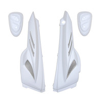 Coque Arrière MBK Stunt, YAMAHA Slider - BCD Xtreme 4 Pièces Blanc
