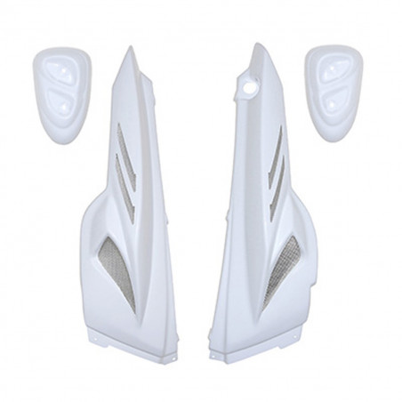 Coque Arrière MBK Stunt, YAMAHA Slider - BCD Xtreme 4 Pièces Blanc