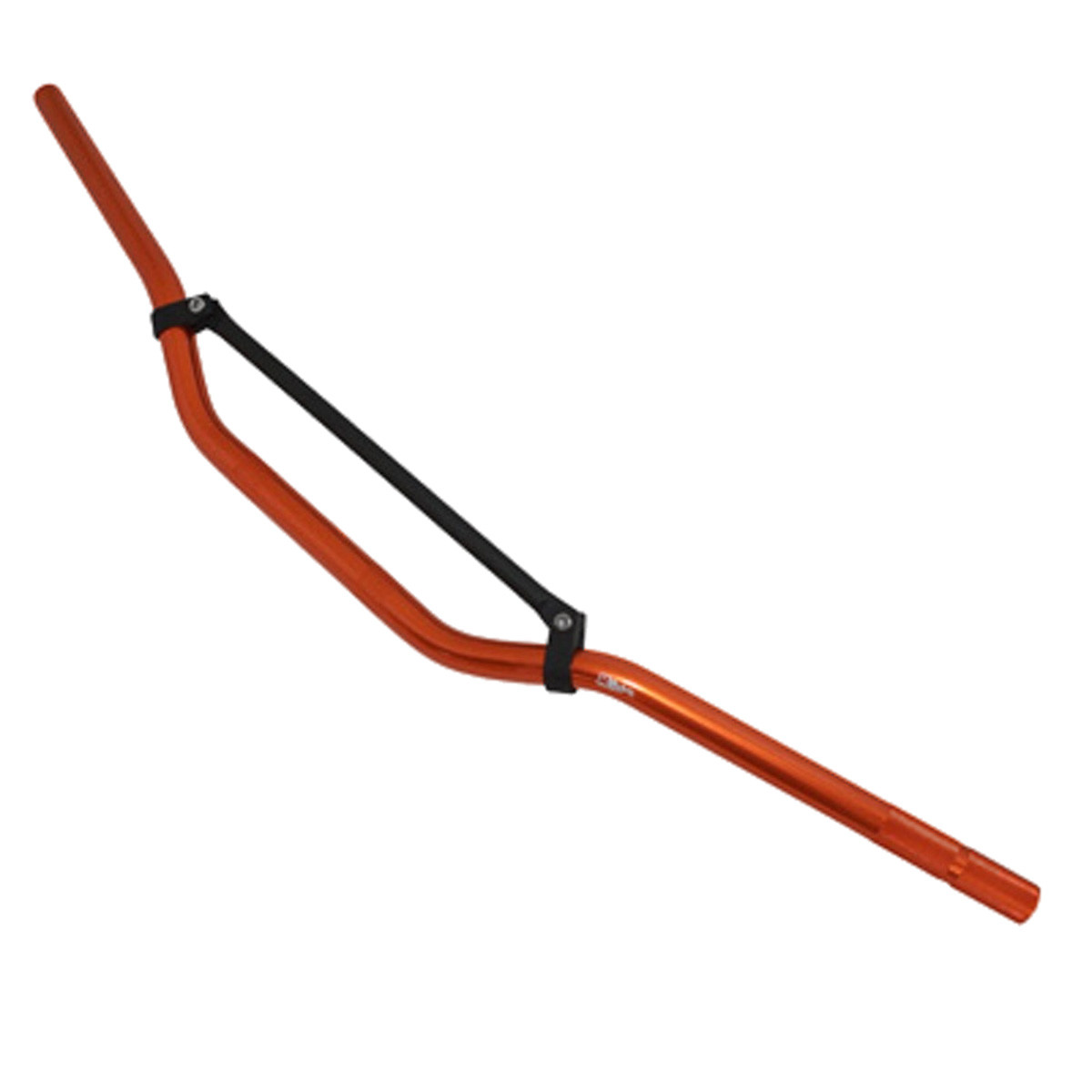 Guidon Scooter Type Cross Aluminium Rouge - 63 Cm, Diamètre 22mm, Universel Pour Peugeot Streetzone Et Autres