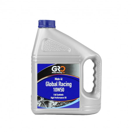 Aceite de Motor 4T - GLOBAL RACING 10W50 - GRO Semi-Sintético - Global Racing Oil - 4L