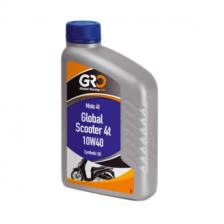 Aceite de Motor 4T - GLOBAL SCOOTER 10W40 - GRO Sintético - Global Racing Oil - 1L