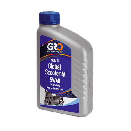 Aceite de Motor 4T - GLOBAL SCOOTER 5W40 - GRO Sintético - Global Racing Oil - 1L