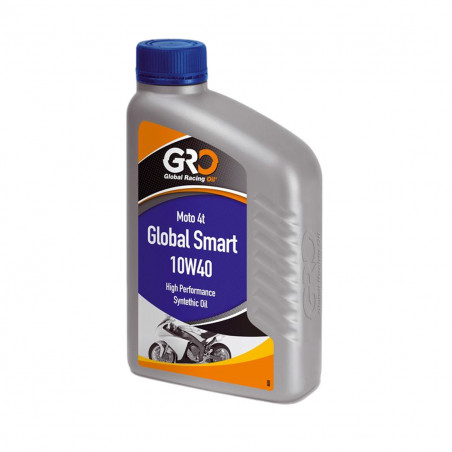 Aceite de Motor 4T - GLOBAL SMART 10W40 - GRO Semi-Sintético - Global Racing Oil - 1L