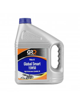 Aceite de Motor 4T - GLOBAL SMART 15W50 - GRO Semi-Sintético - Global Racing Oil - 4L