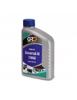 Aceite de Motor 4T - UNIVERSAL 15W40 Multigrado - GRO Semi-Sintético - Global Racing Oil - 1L
