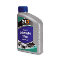 Aceite de Motor 4T - UNIVERSAL 15W40 Multigrado - GRO Semi-Sintético - Global Racing Oil - 1L