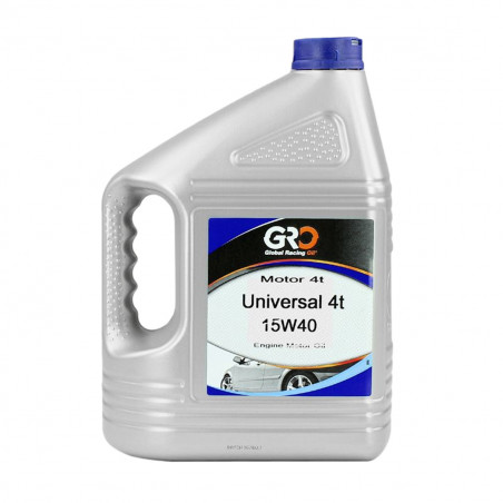 Aceite de Motor 4T - UNIVERSAL 15W40 Multigrado - GRO Semi-Sintético - Global Racing Oil - 5L