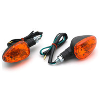 Clignotants Replay Pyramide BA15S orange noir base courte