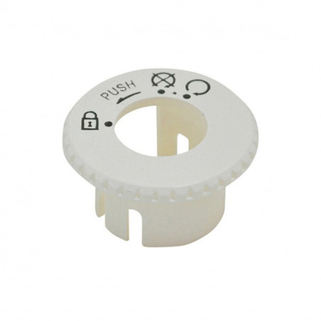 Tapa de cerradura Replay blanca MBK Booster Yamaha BWS