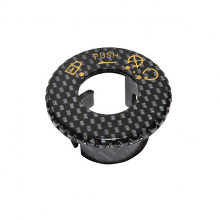 Tapa de cerradura adaptable carbono MBK Booster Yamaha BWS