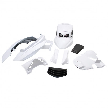 Kit Carénages MBK Booster à partir de 2004 - BCD V1 Blanc