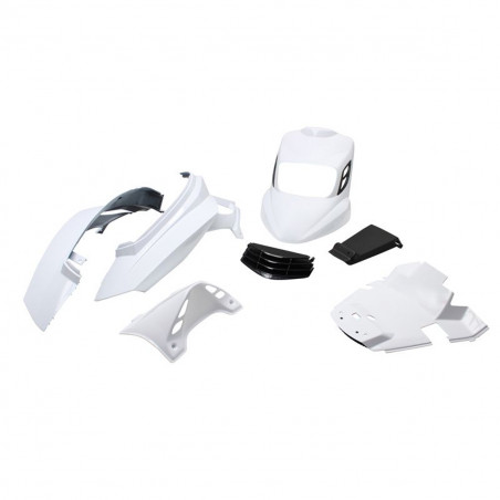 Kit Carénages MBK Booster à partir de 2004 - BCD V2 Blanc