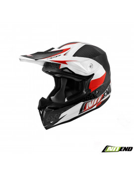 Casque Cross - NO END TX696 Defcon by OCD Blanc/Rouge