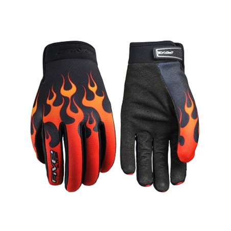 Gants Cross - FIVE Planet Fashion Flaming Noir/Orange