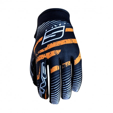 Gants Cross - FIVE Planet Fashion Logo Noir/Orange
