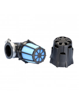 Filtro de Aire para Carburador PHBG - D.32mm - POLINI - BLUE AIR BOX - Inclinado 90º