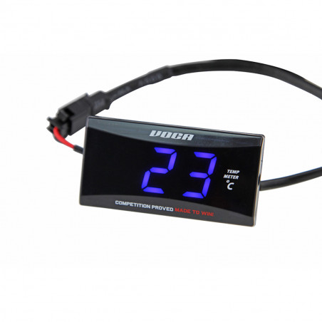 Thermomètre Digital - VOCA Racing Temp Meter Led Bleu 1/8 Connectique noire