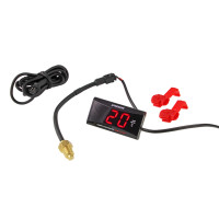 Thermomètre Digital - VOCA Racing Temp Meter Led Rouge 1/8 Connectique noire