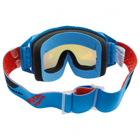 Masque / Lunettes Cross - PROGRIP 3303 FL Vista Bleu / Noir écran Miroir
