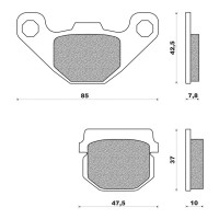Plaquettes Frein Aprilia Gilera Peugeot - NEWFREN FD.0226