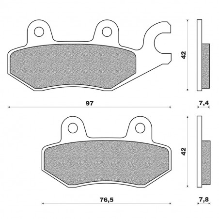 Plaquettes Frein MBK X-Power Yamaha TZR - NEWFREN FD.0163