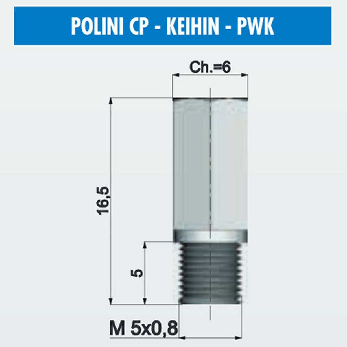 Gicleur Principal CP KEIHIN PWK 40 à 58 - Coffret de 10 POLINI /// en Stock  sur BIXESS™