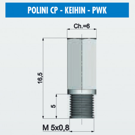 Chicle Principal POLINI - CP - PWK - 40 a 58 - POLINI Caja de 10U