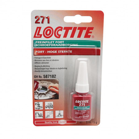 Bloqueador de roscas - Loctite 271 alta resistencia 5ml