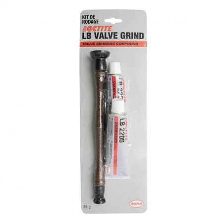 Kit de rodage de soupape - Loctite 34B rodoir + pate à roder 2 x 85gr