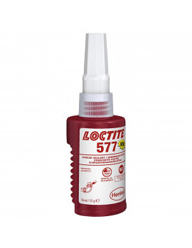 Produit d'étanchéité filetage - Loctite 577 Résistance moyenne 50ml