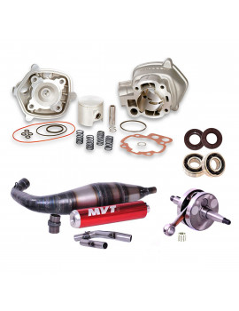 Pack Moteur & Pot 80cc AM6 - Kit MALOSSI MHR + Pot & Vilebrequin MVT