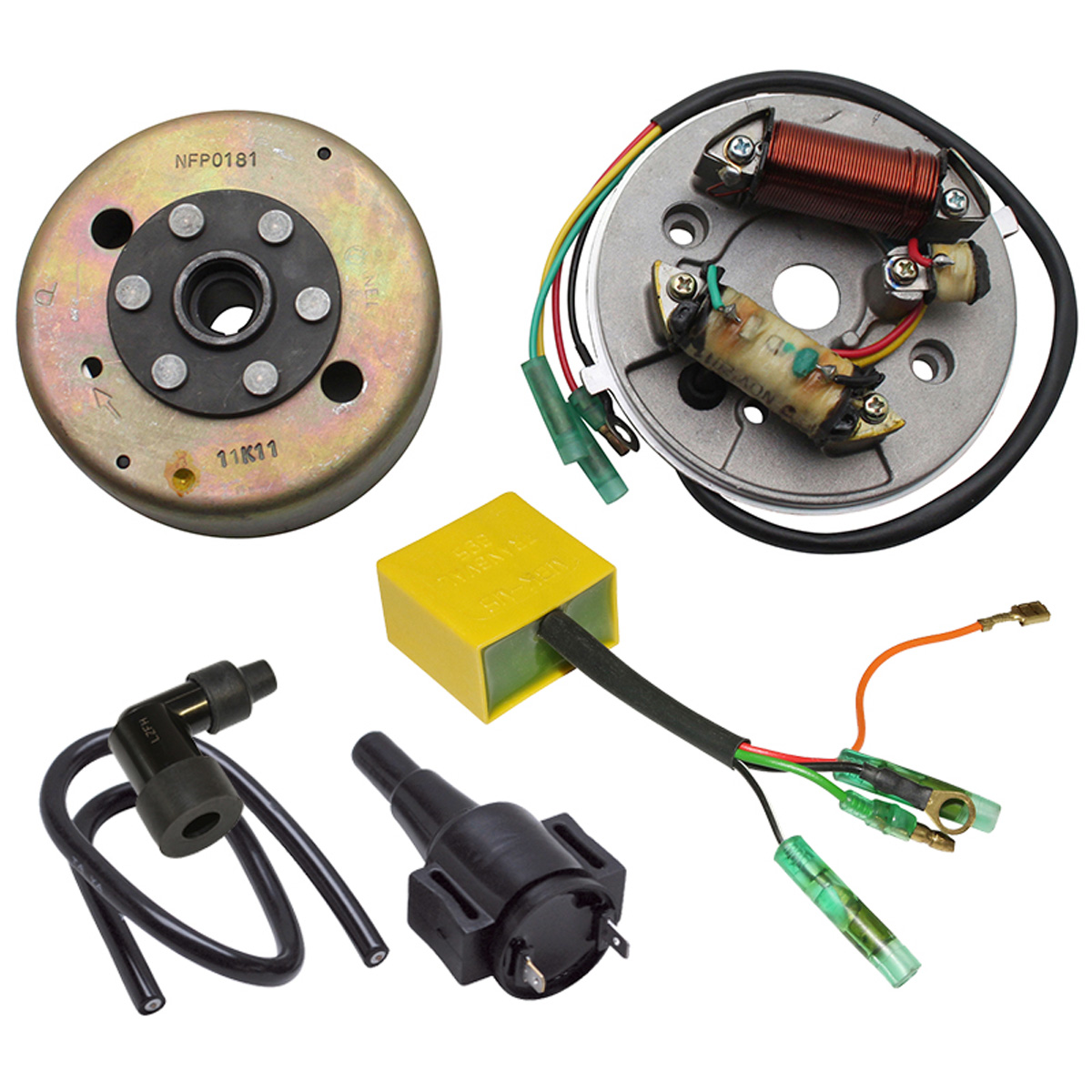 Bobine allumage ht type origine pour cyclo mbk 51 électronique