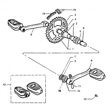 Cirlips de Pedalier Ciclomotor MBK - Motobecane - Interior