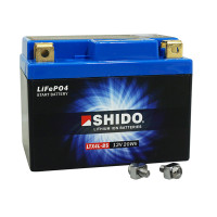 Batterie 12V 1.6 Ah YTX4LBS - SHIDO Lithium-ion Prêt à l'emploi / Sans entretien