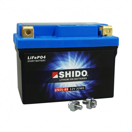 Batterie 12V 2.4 Ah LTX7L-BS - SHIDO Lithium-ion Prêt à l'emploi / Sans entretien