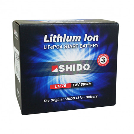 Bateria 12V 2.4 Ah LTZ7S - SHIDO Lithium-ion Listo para Montar - Sin Mantenimiento