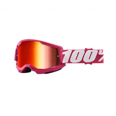 Masque / Lunettes Cross - 100% Strata 2 Fletcher Rose Ecran Miroir
