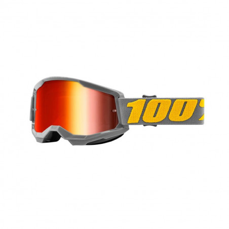 Masque / Lunettes Cross - 100% Strata 2 Izipizi Gris Ecran Miroir