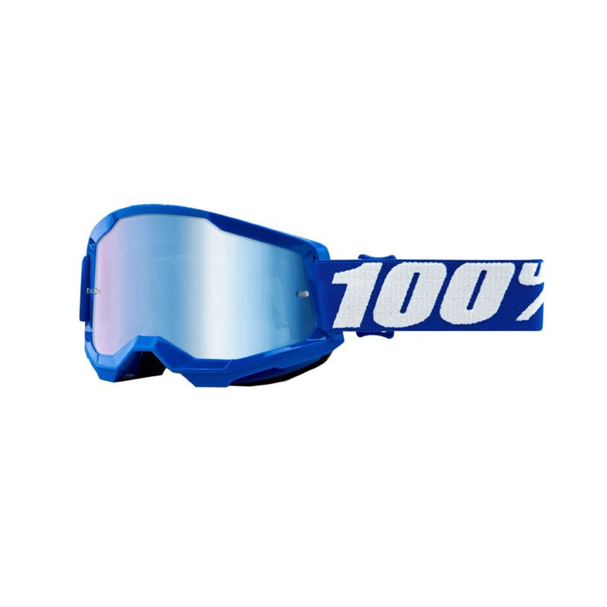 Gafas Cross - Enduro - 100% Strata Essential - Azules Pantalla Espejo /// en Stock en BIXESS™