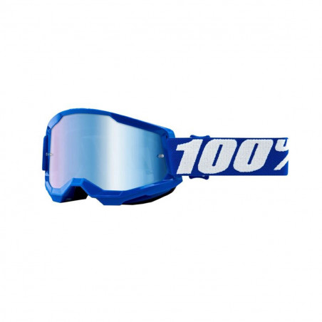 Masque / Lunettes Cross - 100% Strata 2 Essential Bleu Ecran Transparent