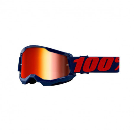 Masque / Lunettes Cross - 100% Strata 2 Masego Bleu Ecran Miroir