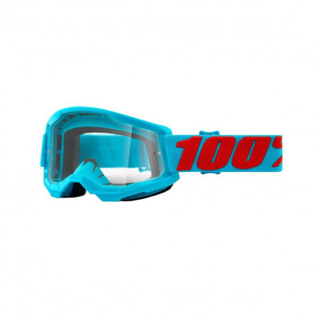 Masque / Lunettes Cross - 100% Strata 2 Summit Bleu Ecran Transparent