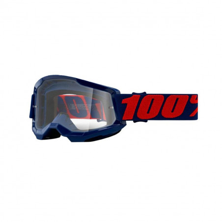 Masque / Lunettes Cross - 100% Strata 2 Masego Bleu Ecran Transparent