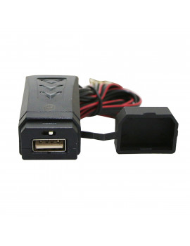 Chargeur USB sur guidon / carrosserie - 12V 2A avec interrupteur