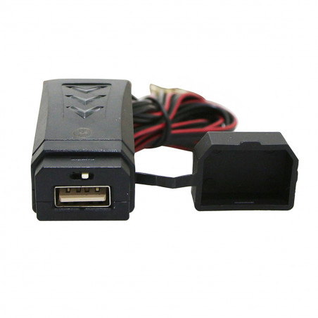 Chargeur USB sur guidon carrosserie - 12V 2A avec interrupteur