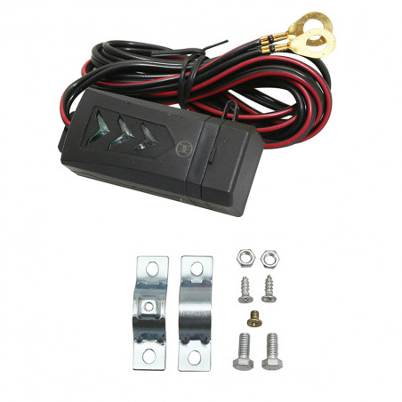 Chargeur USB sur guidon / carrosserie - 12V 2A avec interrupteur